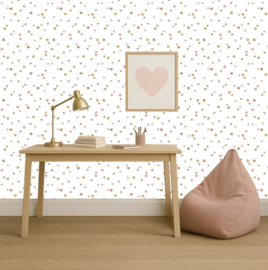 Studio Swaai – Hartjesdans behang | Terracotta & Roze SW-74-HC02