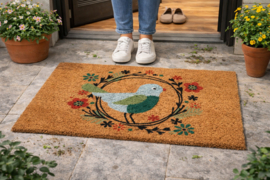 Kokos Schoonloopmat VKW 'Billy 703' Natural/Multikleur