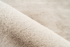 Vloerkleed Zacht Hoogpolig Organisch "Heaven" Licht Taupe 160x230cm