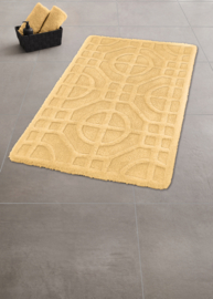 Kleine Wolke Mosaic Badmat Camel Geel