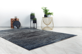 Vloerkleed Industrieel 3D Effect "Pablo 7" Blauw