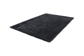 Vloerkleed Shaggy Hoogpolig Effen "Velvet" Graphite