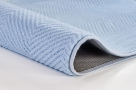 Kleine Wolke CLASSIC Zigzag Badmat Lichtblauw