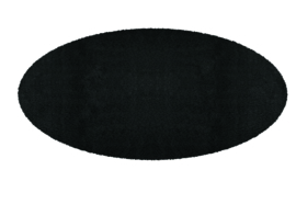 Kleine Wolke CLASSIC Cony Oval Badmat Zwart 60 x 110 CM