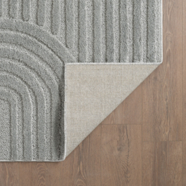 Vloerkleed VKW Scandinavisch 3D Effect 'Logit' Grijs