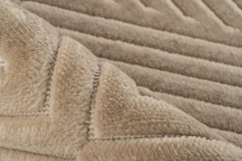 Vloerkleed Modern Scandinavisch Laagpolig Grafisch "Viva 3D 2" Beige