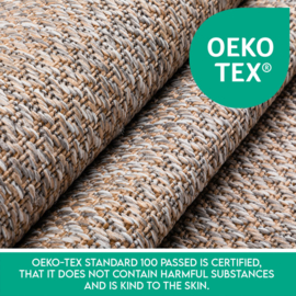 Vloerkleed VKW Industrieel Outdoor/Indoor 'Levu' Beige