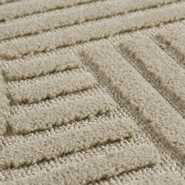 Vloerkleed VKW Scandinavisch 3D Effect 'Logit' Beige
