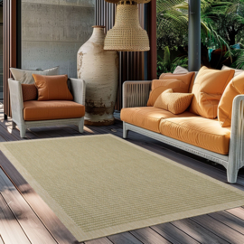 Vloerkleed VKW Effen Outdoor/Indoor 'Donna' Groen