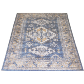 Vloerkleed Vintage 'Laria' Blauw/Beige