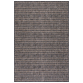 Vloerkleed VKW Industrieel Outdoor/Indoor 'Beqa' Zwart