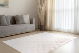 Vloerkleed Scandinavisch 3D Effect "Soul" Ivory/Crème