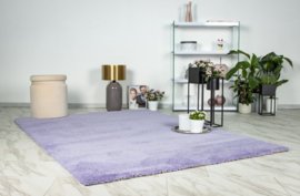 Vloerkleed Scandinavisch Hoogpolig Effen "Dream" Paars Lavender