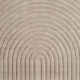 Vloerkleed VKW Scandinavisch 3D Effect 'Arcus' Beige