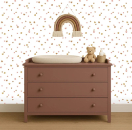 Studio Swaai – Hartjesdans behang | Terracotta & Roze SW-74-HC02