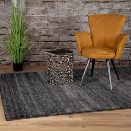 Vloerkleed Laagpolig Effen "Palma" Grijs