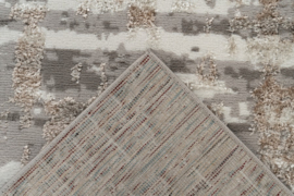 Vloerkleed Industrieel 3D Effect "Milas 6" Grijs/Beige
