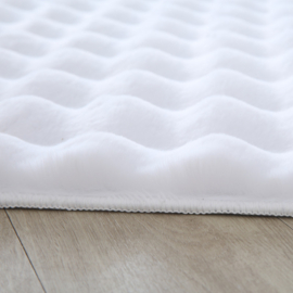 Vloerkleed VKW Hoogpolig 'Comfy Teddy 3D' Wit