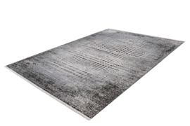 Vloerkleed Industrieel  Vintage Viscose 3D Effect "Verailles 2" Grijs