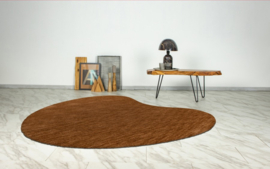 Vloerkleed Organisch Laagpolig "Comfy" Camel Bruin 160x230cm
