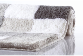 Kleine Wolke CLASSIC Caro Patchwork Badmat Antraciet