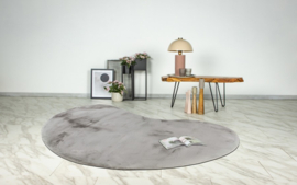Vloerkleed Zacht Hoogpolig Organisch "Heaven" Grijs 160x230cm