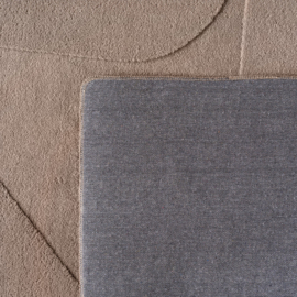 Vloerkleed VKW Scandinavisch 3D Effect 'Forma' Beige