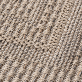 Vloerkleed VKW Effen Outdoor/Indoor 'Roos' Beige