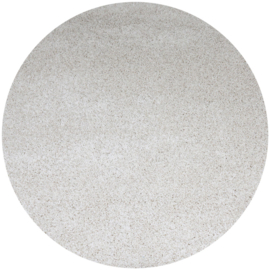 Vloerkleed Hoogpolig 'Rome' Crème Rond