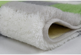 Kleine Wolke CLASSIC Caro Patchwork Badmat Distel Groen