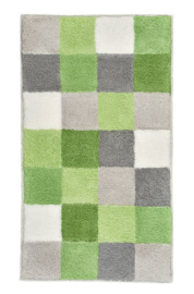 Kleine Wolke CLASSIC Caro Patchwork Badmat Distel Groen