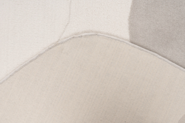 Vloerkleed Organisch "Livorno 2" Ivoor/Grijs 160x230cm