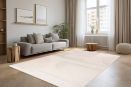 Vloerkleed Modern "Bergamo" Ivoor