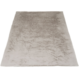 Vloerkleed Effen Hoogpolig "Morbido 5529" Taupe