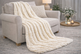 Kleed/Plaid VKW 'Blush' Beige 150x200cm