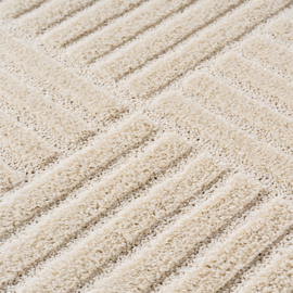 Vloerkleed VKW Scandinavisch 3D Effect 'Nordik' Crème