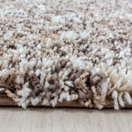 Vloerkleed VKW Hoogpolig Shaggy 'Colorado' Beige