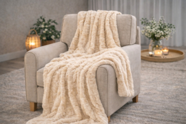 Kleed/Plaid VKW 'Harmony' Beige 150x200cm