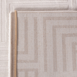 Vloerkleed VKW Scandinavisch 3D Effect 'Magnus' Crème