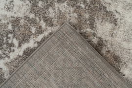 Vloerkleed Industrieel Vintage 3D Effect "Milas 3" Grijs/Beige