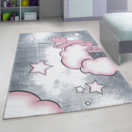 Kindervloerkleed VKW 'Kids Story Shining' Stars Roze