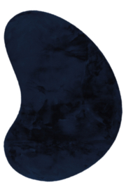 Vloerkleed Zacht Hoogpolig Organisch "Heaven" Navy Blauw 160x230cm
