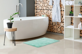 Badmat VKW Hoogpolig 'Heavenly' Mint Groen