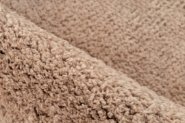 Vloerkleed Scandinavisch Hoogpolig Effen "Dream" Champagne
