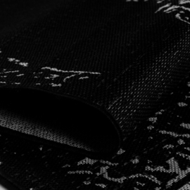 Vloerkleed VKW Vintage Outdoor/Indoor 'Maya' Zwart