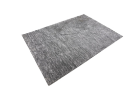 Vloerkleed Laagpolig Effen "Palma" Lichtgrijs