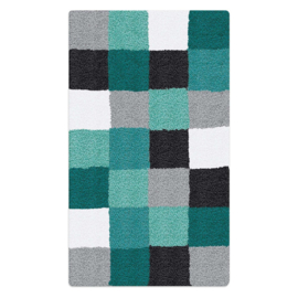 Kleine Wolke CLASSIC Caro Patchwork Badmat Petrol