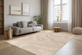 Vloerkleed Modern "Bergamo 2" Beige
