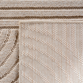 Vloerkleed VKW Scandinavisch 3D Effect 'Lunea' Beige