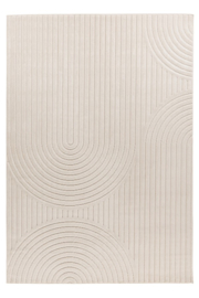 Vloerkleed Modern Scandinavisch Laagpolig Grafisch "Viva 3D 1" Ivory